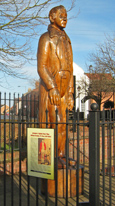 The statue of Giant Bradley in Market Weighton/ from a photo by Arnold Underwood, 27th Feb 2011